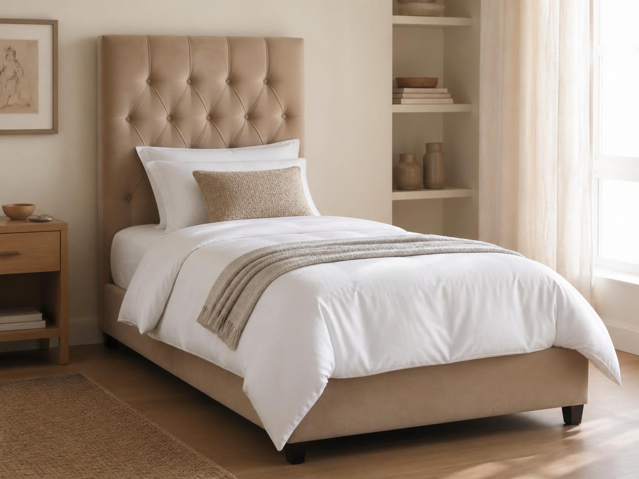 Cama Solteiro Capitonê